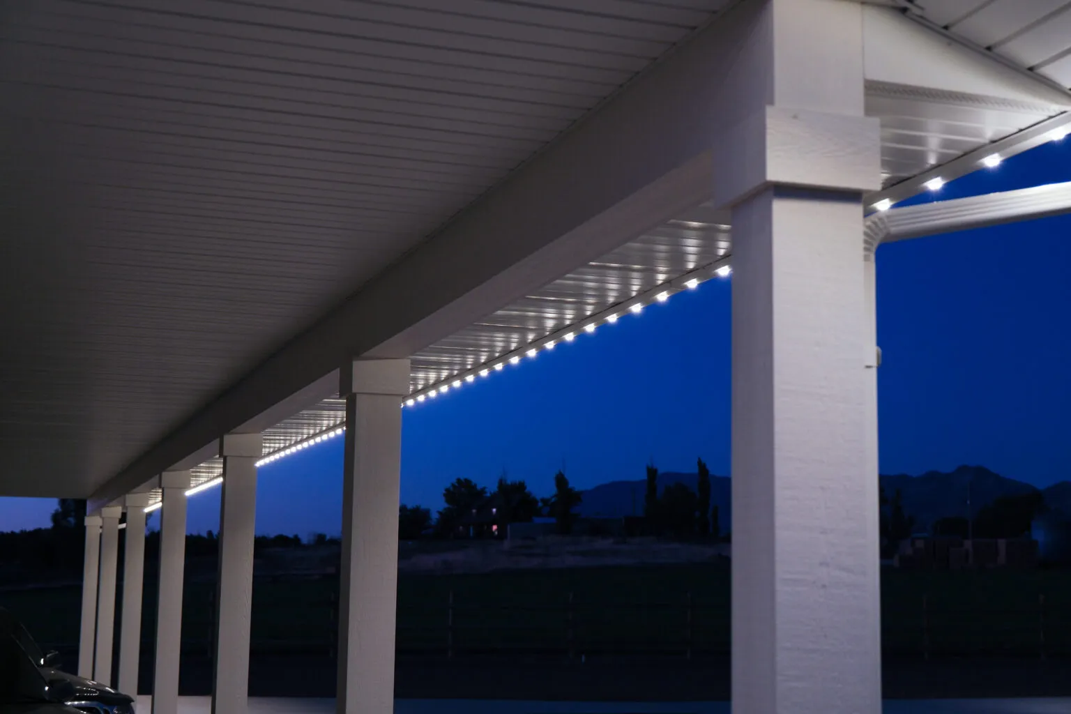 House with perminant lighting.