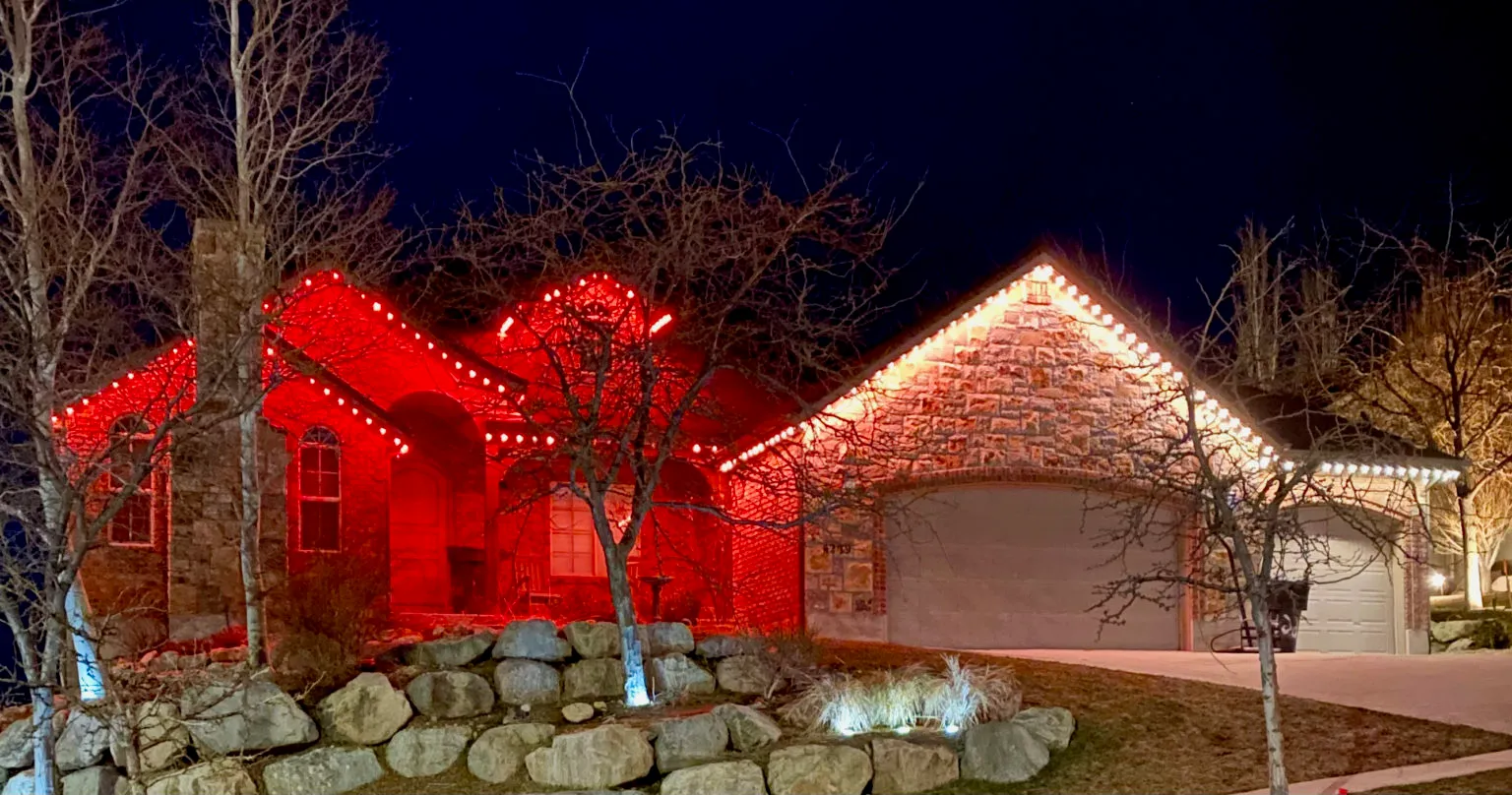 House with perminant lighting.