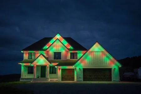House with perminant lighting.